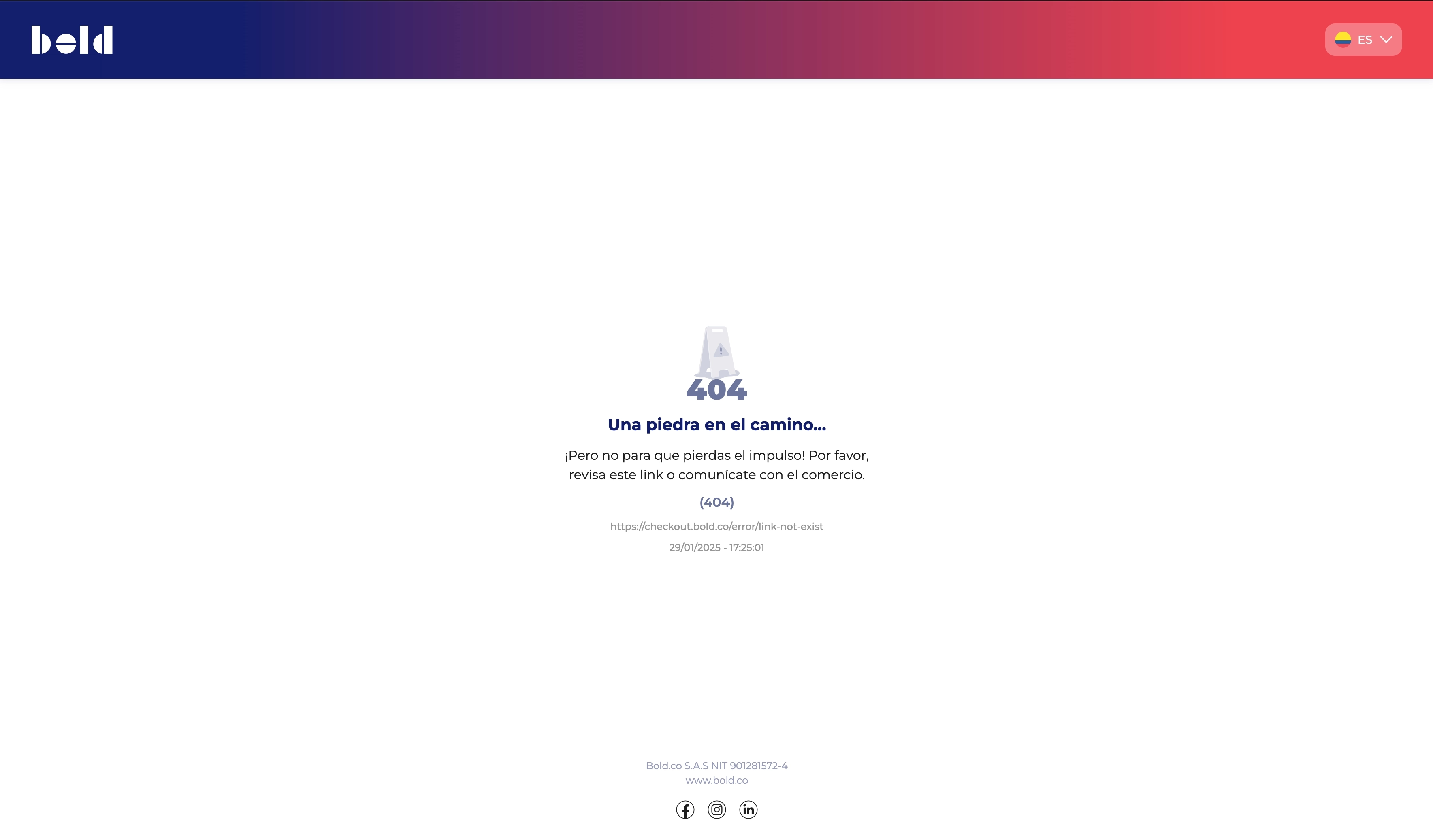Checkout payment error
