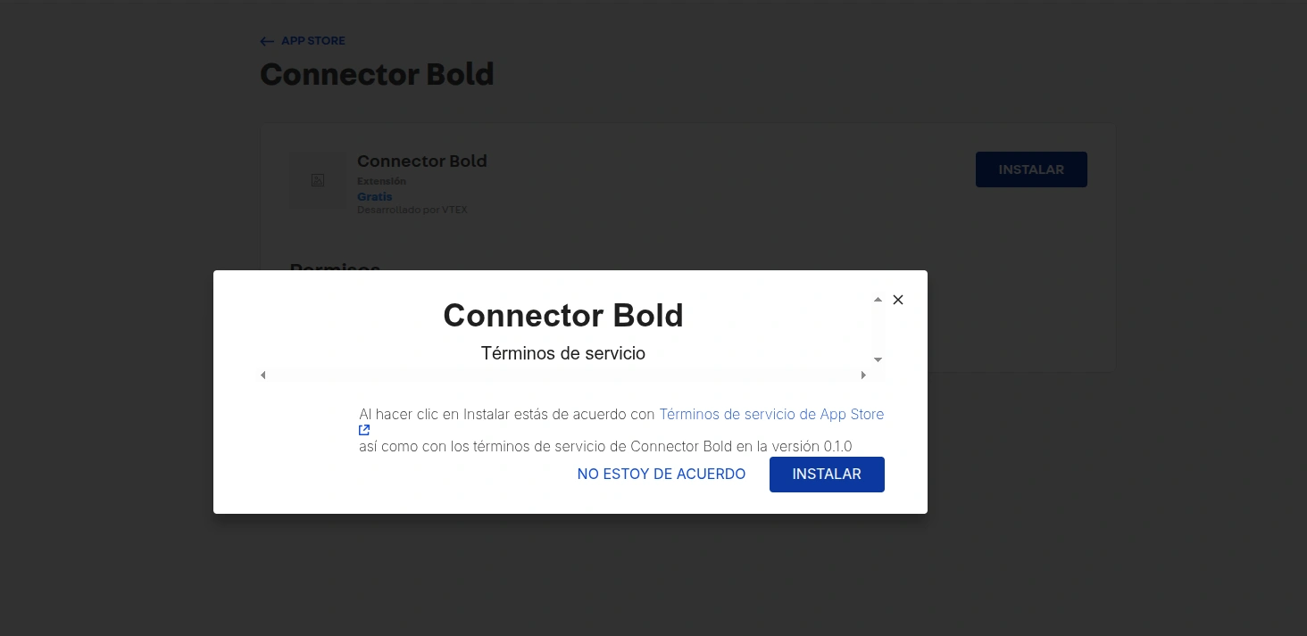 Instalar conector Bold