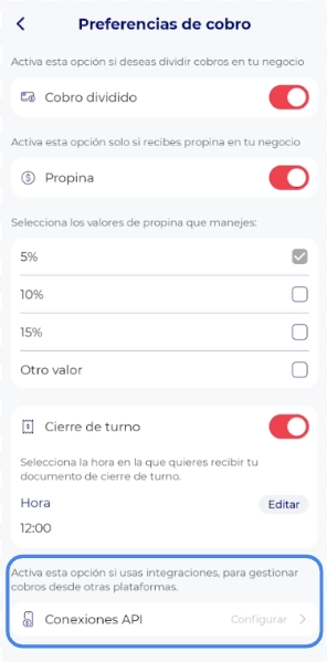 Conexiones API